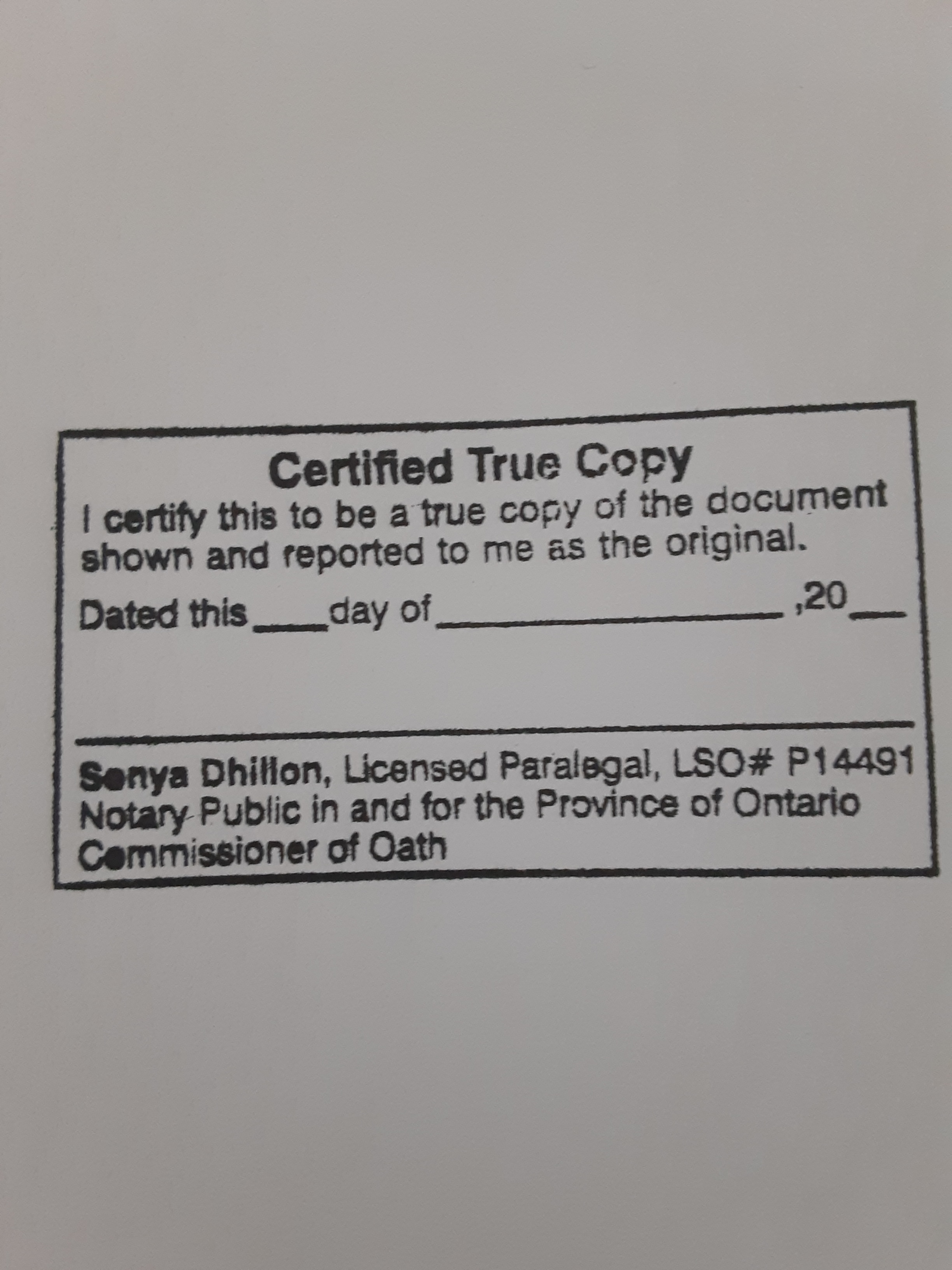 SONYA NOTARY PUBLIC & COMMISSIONER OF OATHS Scheduling and Booking site